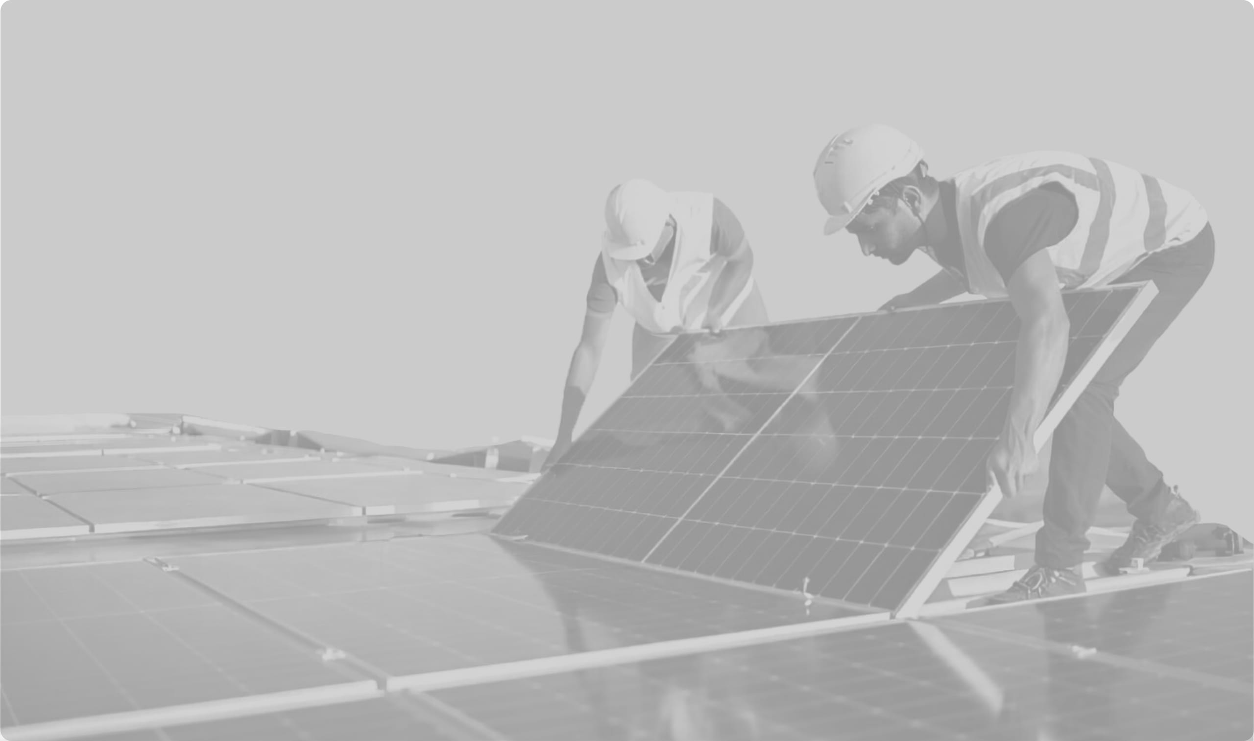 Solar installation team